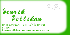 henrik pellikan business card